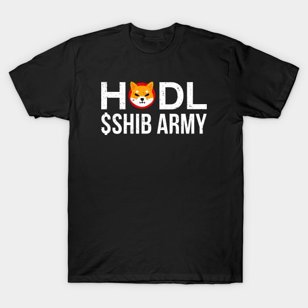 HODL SHIBA INU Coin T-Shirt by stuffbyjlim